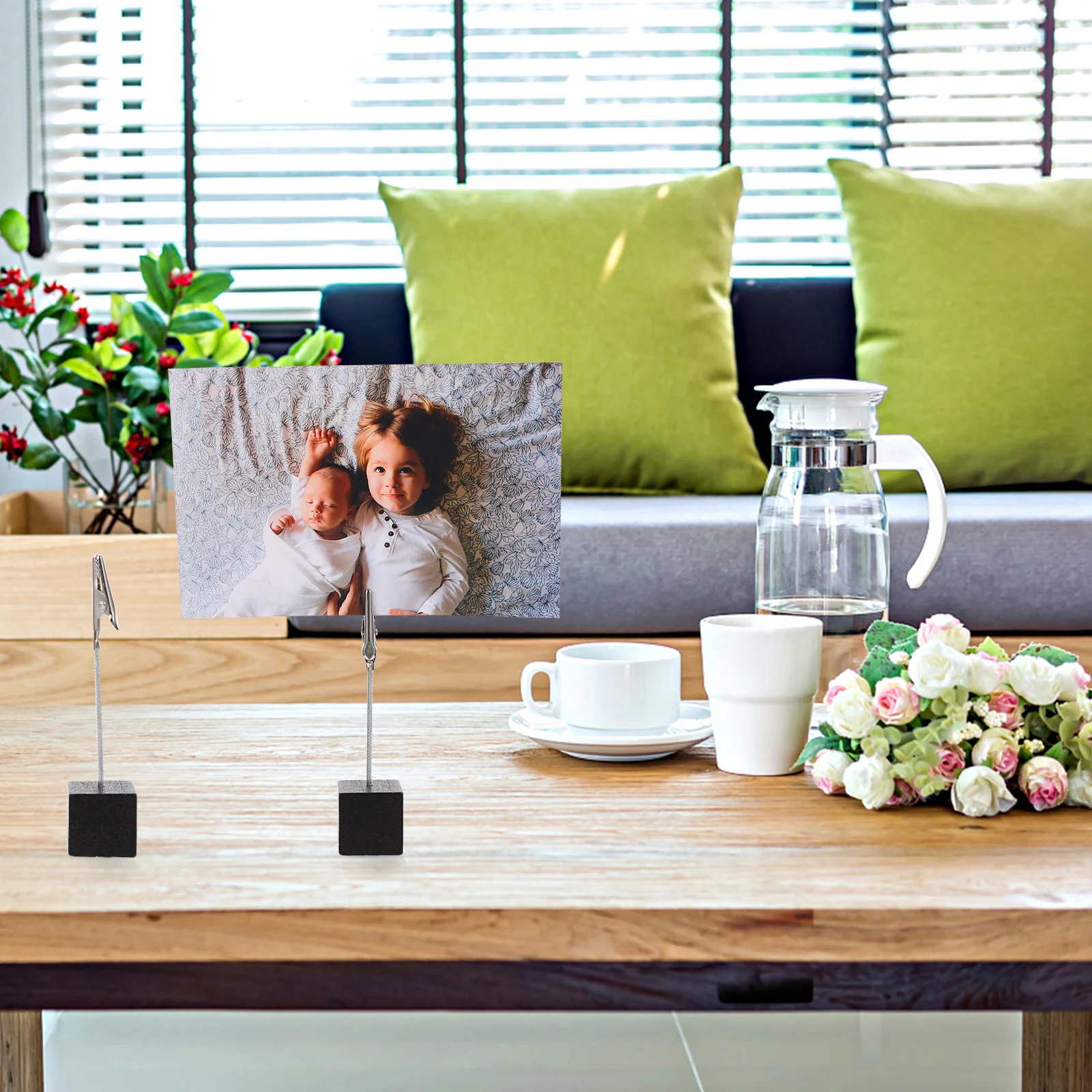 

6Pcs Modern Crocodile Clip Desk Tool Reliable Photo Clamp for Bulletin Board DIY Projects Holds Memos Cards Papers