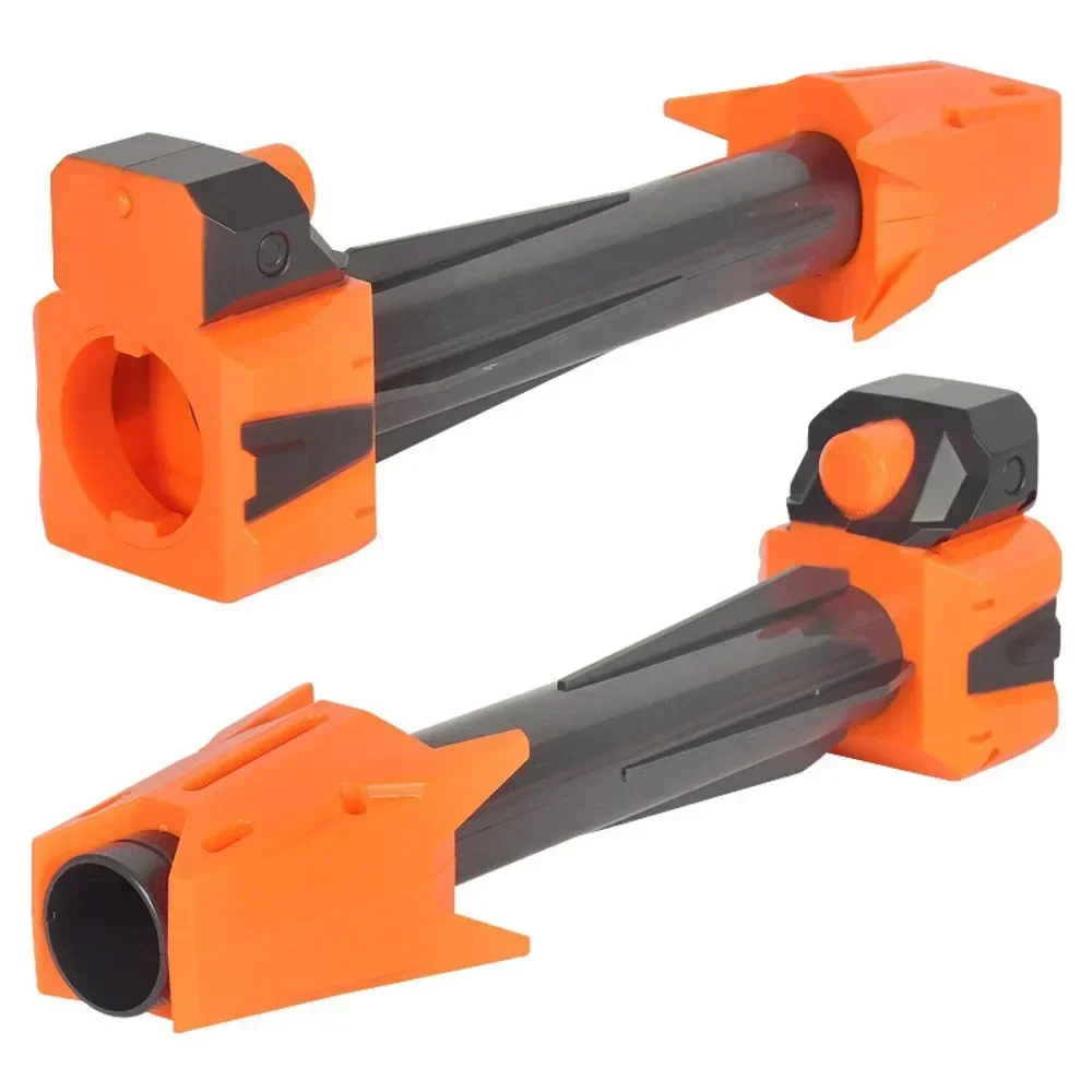 HOT1pcs pieza modificada decoración del tubo frontal para la serie Nerf Elite naranja gris para modificación de pistola de juguete Nerf