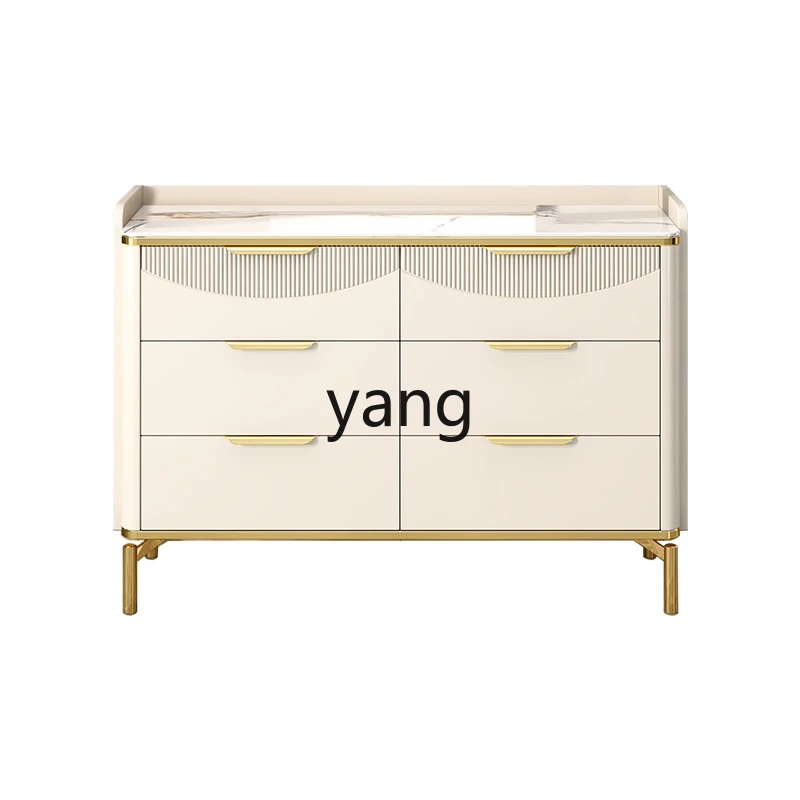 CX Italian light luxury six-chest cabinet rock slab countertop bedroom multi-function large-capacity drawer locker