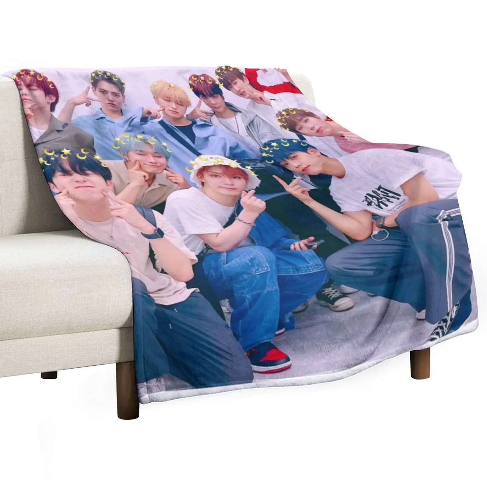 OMEGA X - kpop - edit Throw Blanket Nap Furrys Fashion Sofas Bed Fashionable Blankets