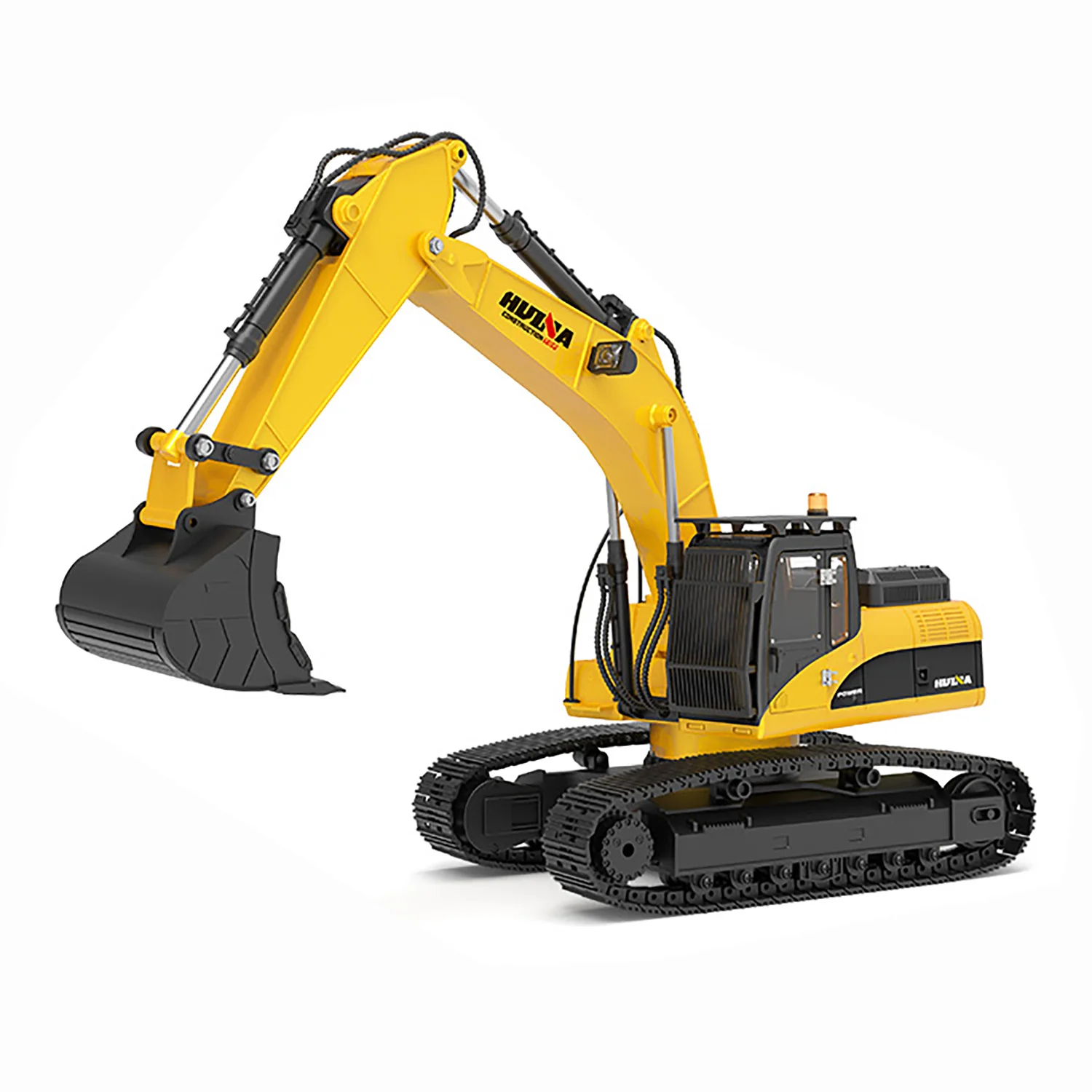HUINA 新しいアップグレード 580 1/14 金属掘削機モデルエンジニアリング車両電気ボールグラバー 360 回転せん断爪サウンドライト