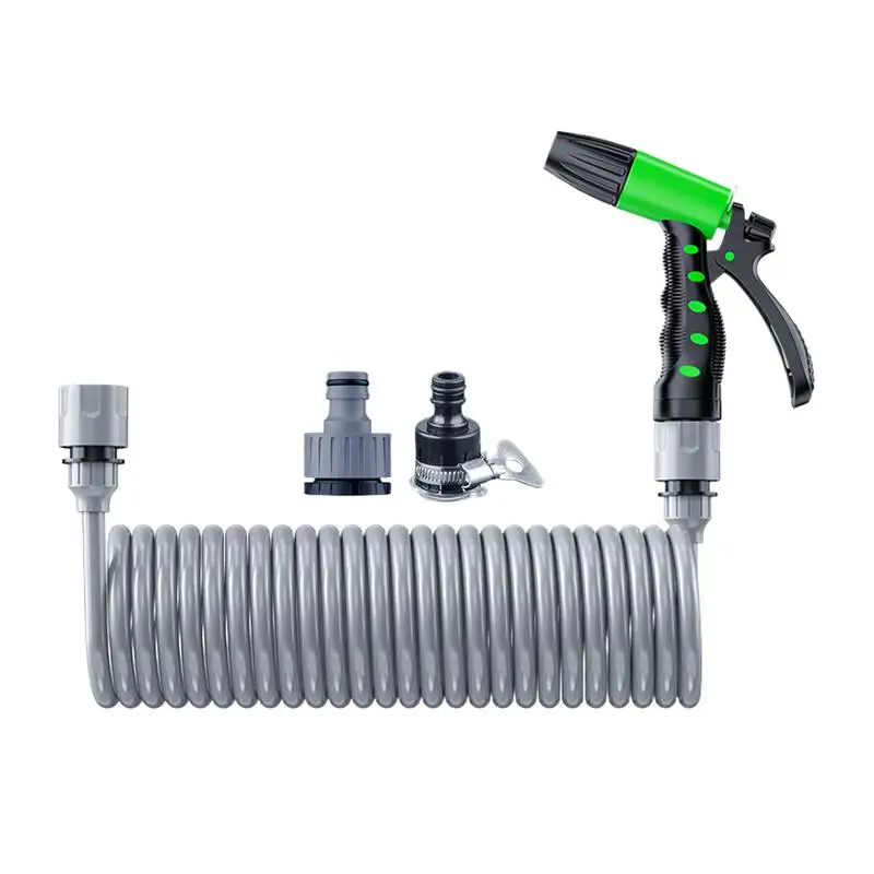 

Retractable Garden Hose Flexible Rubber Water Hose 20M 65Ft Kink Resistant Watering Pipes With 4 Layer Latex Core Pressure
