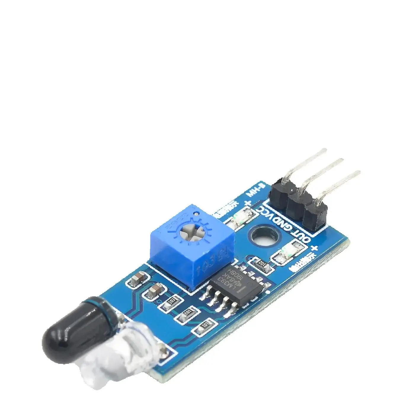 1PCS/Intelligent car obstacle avoidance sensor module, infrared pair tube module, photoelectric reflection sensor, line tracking