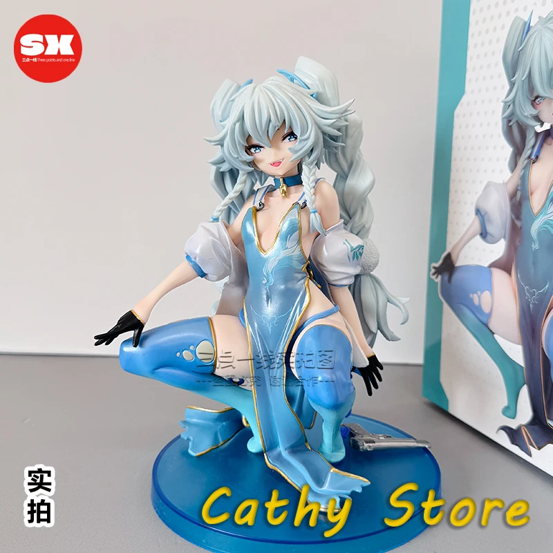 

15 см аниме-фигурка Girl Frontline Cuique Mei, фигурки осанки на корточках, красивая модель девушки, кукла, декор для рабочего стола, коллекционные подарки, игрушки