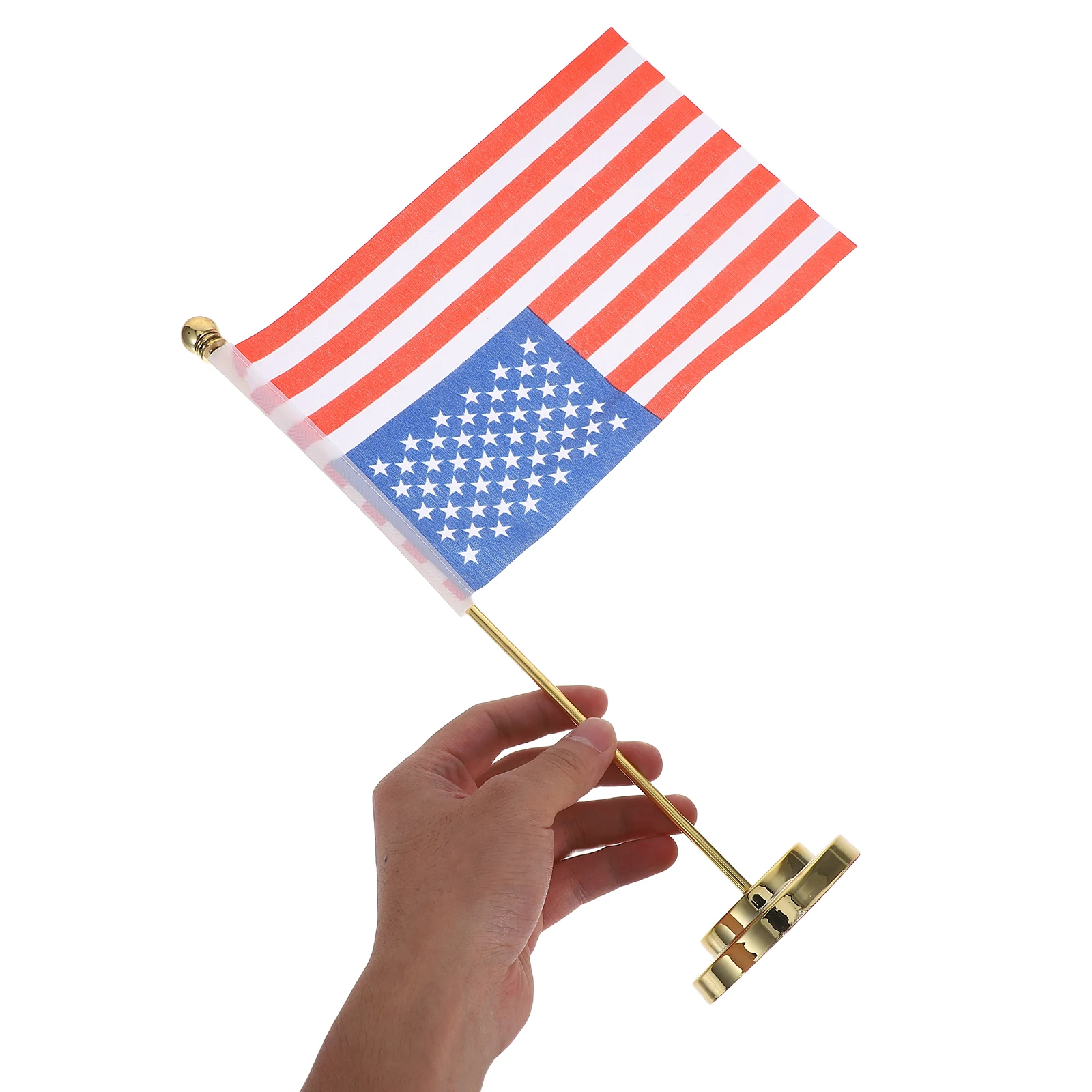 

American Desk Flag Iron Base Stable Table Flag Ornament for Home Office Patriotic Decor Table Flags Office American Desk Flags