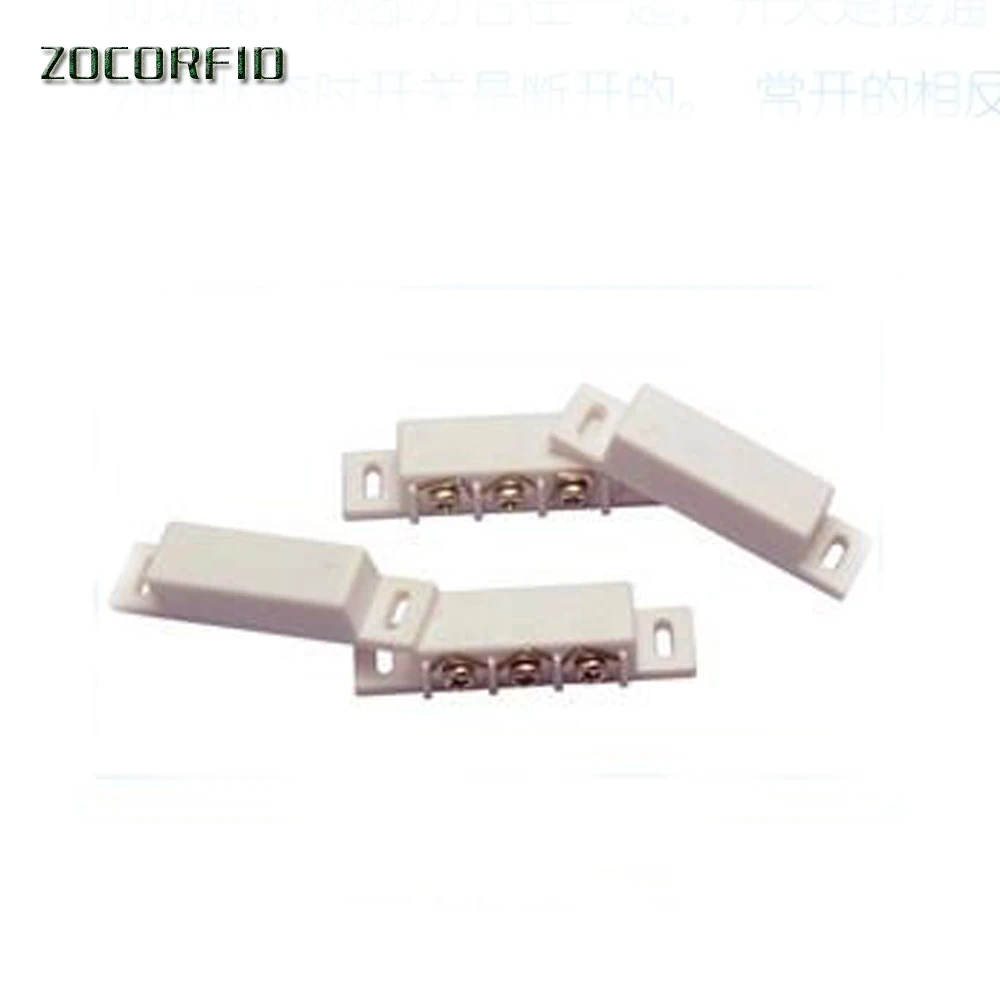 10pairs/Lot Magnetic Reed Gap Switch NC+NO type Combined Door/Window Contact Sensor for Wireless Security Alarm System