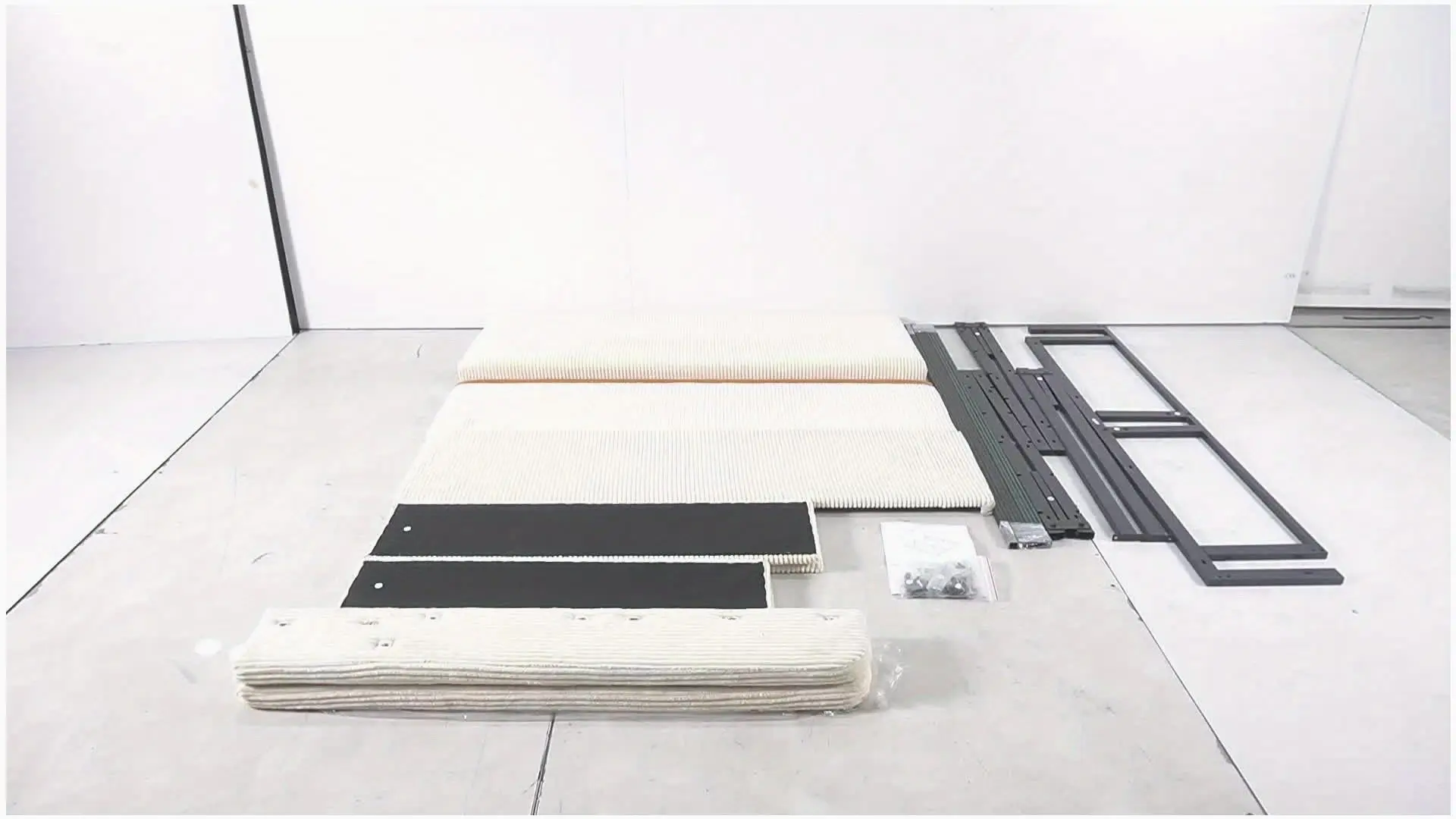 

Modern Upholstered Platform Bed Frame – Queen or King Size | Vertical Channel Tufted Wingback Headboard | Soft Corduroy Fabric | Sturdy Steel Slats Included | No Box Spring Required | Quiet Support Design | Simple Tool-Free Assembly | Clean White Finish