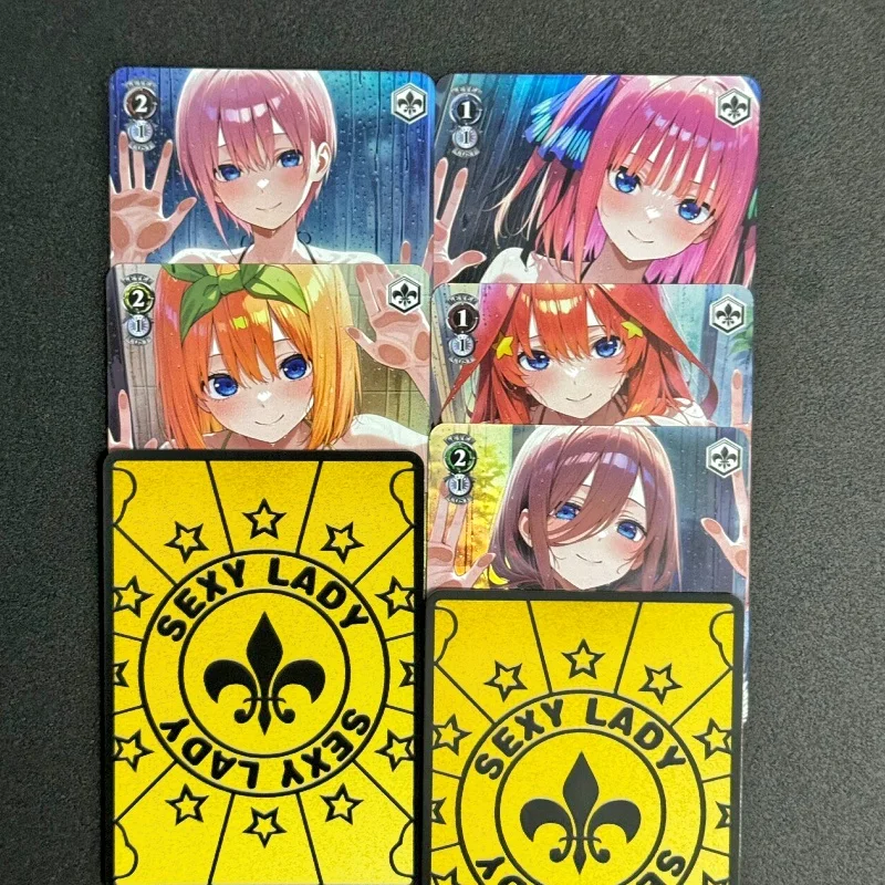The Quintessential Quintuplets Bathroom Collection Weiss Schwarz Flash Cards Ichika Nakano Nino Nakano Goddess Anime Game Card