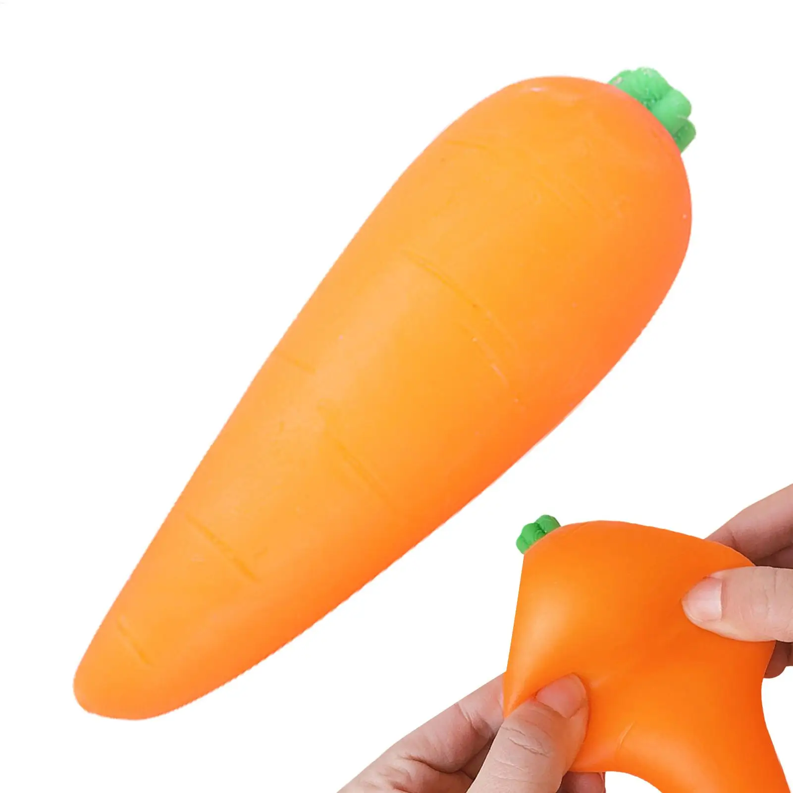 Karotten-Gemüse-Stressball Sensorisches Spielzeug Quetschbares Stressabbau-Spielzeug Fidget Entspannungs-Sensorikspielzeug für Kinder und Erwachsene Geschenk