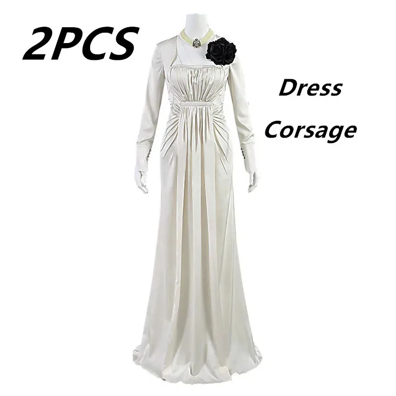 Alcina Dimitrescu Lady Dimitrescu Косплей Костюм Женская Юбка Вечернее Платье Хэллоуин Карнавальный Костюм Платье Для Девочек