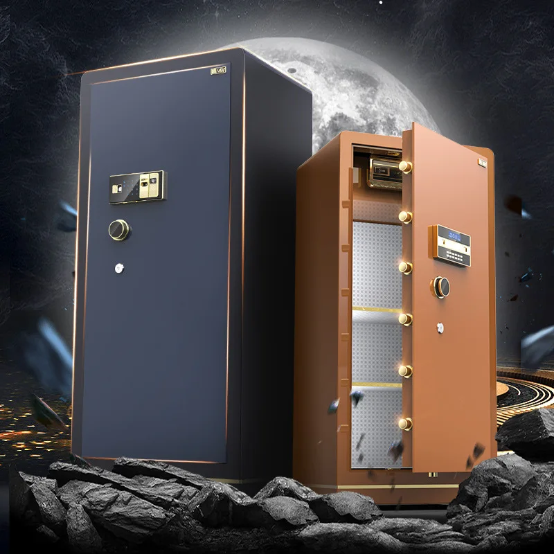 

Большой сейф с двойными дверями, многофункциональный, с электронным кодовым замком, сканером отпечатков пальцев, сигнализацией и защитой от взлома, стальной сейф-шкаф.