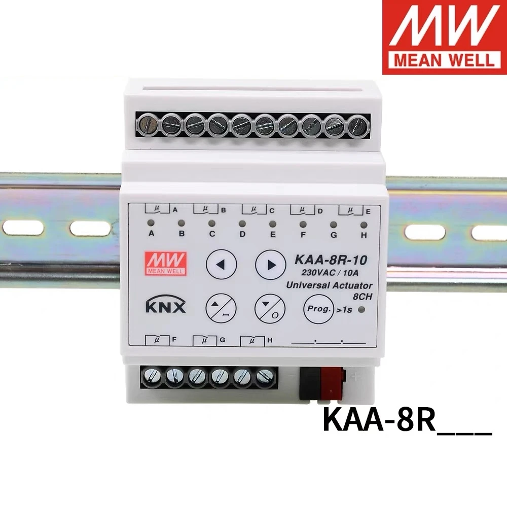 MEAN WELL KAA-8R KAA-8R-10-S Power Supply 8-channel 16A KNX Universal Actuator with High Quality Independent Locking Relay