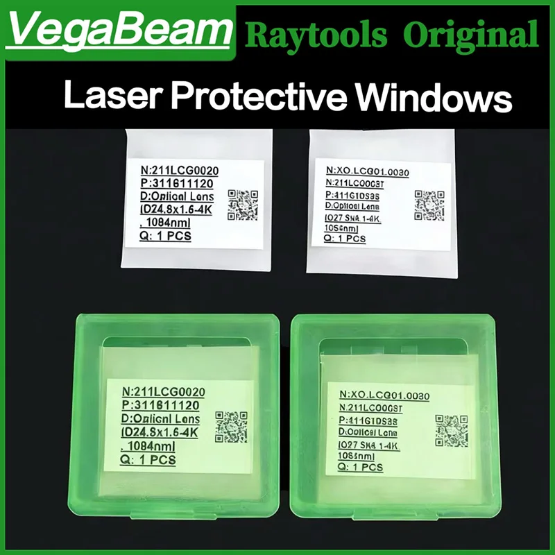 

Original Raytools Lens 27.9x4.1mm Laser Protective Windows 24.9x1.5 37x7 30x5mm For Raytools BM110 BM111 BT210 cutting head Lens