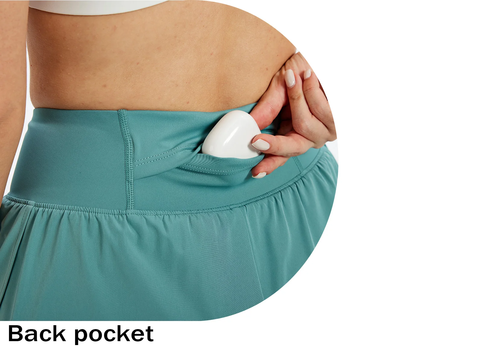 TACVASEN Womens High Waisted 2-in-1 Running Shorts Quick Dry Athletic Shorts with Pockets Breathable Tennis Workout Shorts