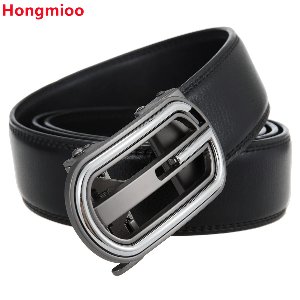 Men Belts Genuine Leather Designer Buckle Luxury Gift Formal Ceinture Homme Business Cowboy Waistband Trouser Ratchet