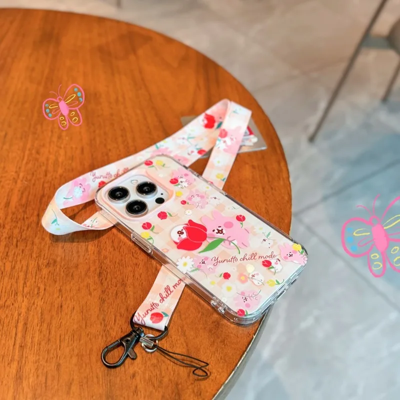 New Kanahela Small Animal Mobile Phone Lanyard Aquarium Zoo Anti-lost Gasket Neck Strap Cute Cartoon Mobile Phone Accessories