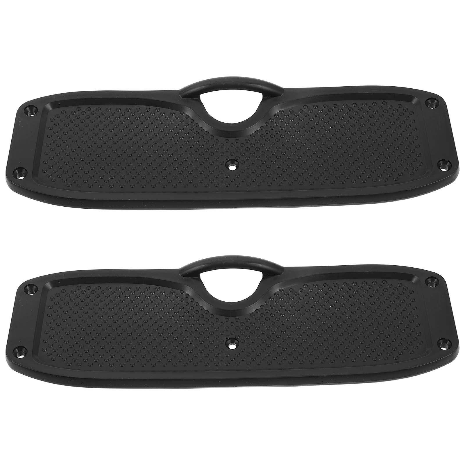 

2 Pcs Inflatable Yacht Accessories Boat Motor Stabilizer Engine Black Pp Repairing Plate