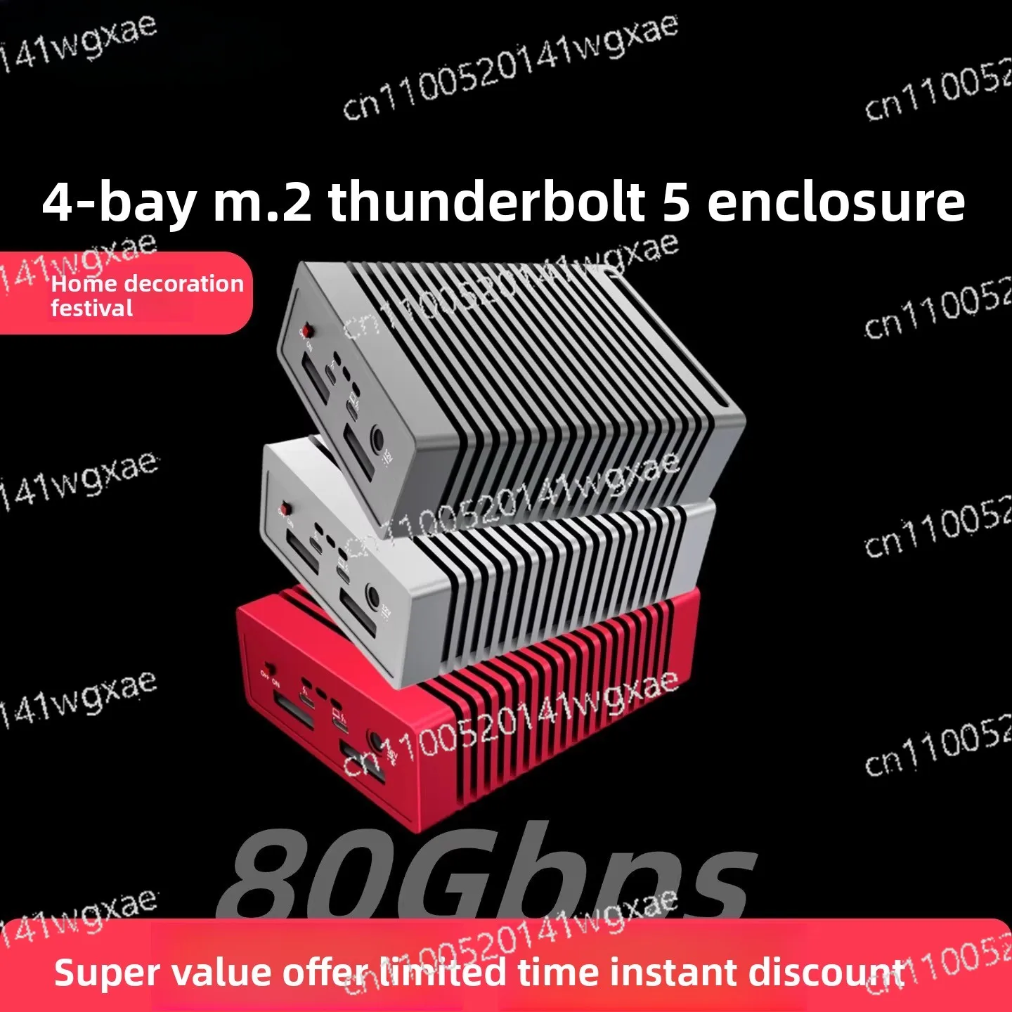 

Внешний корпус для 4 NVMe M.2 SSD-накопителей 80 Гбит/с с поддержкой Thunderbolt 3/4/5