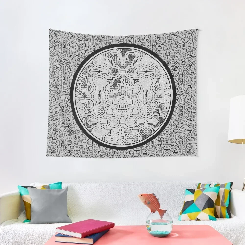 

Shipibo design Tapestry Wall Deco Bathroom Decor Nordic Home Decor Art Mural Tapestry