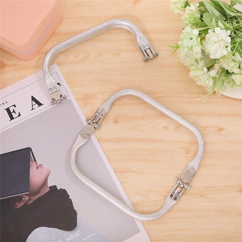 

M11K-2 шт. 6-дюймовый металлический каркас для кошелька, прямоугольная сумка, застежка-поцелуй, замок U-образная ручка для сумки, рамка для арки, внутренняя трубчатая фурнитура