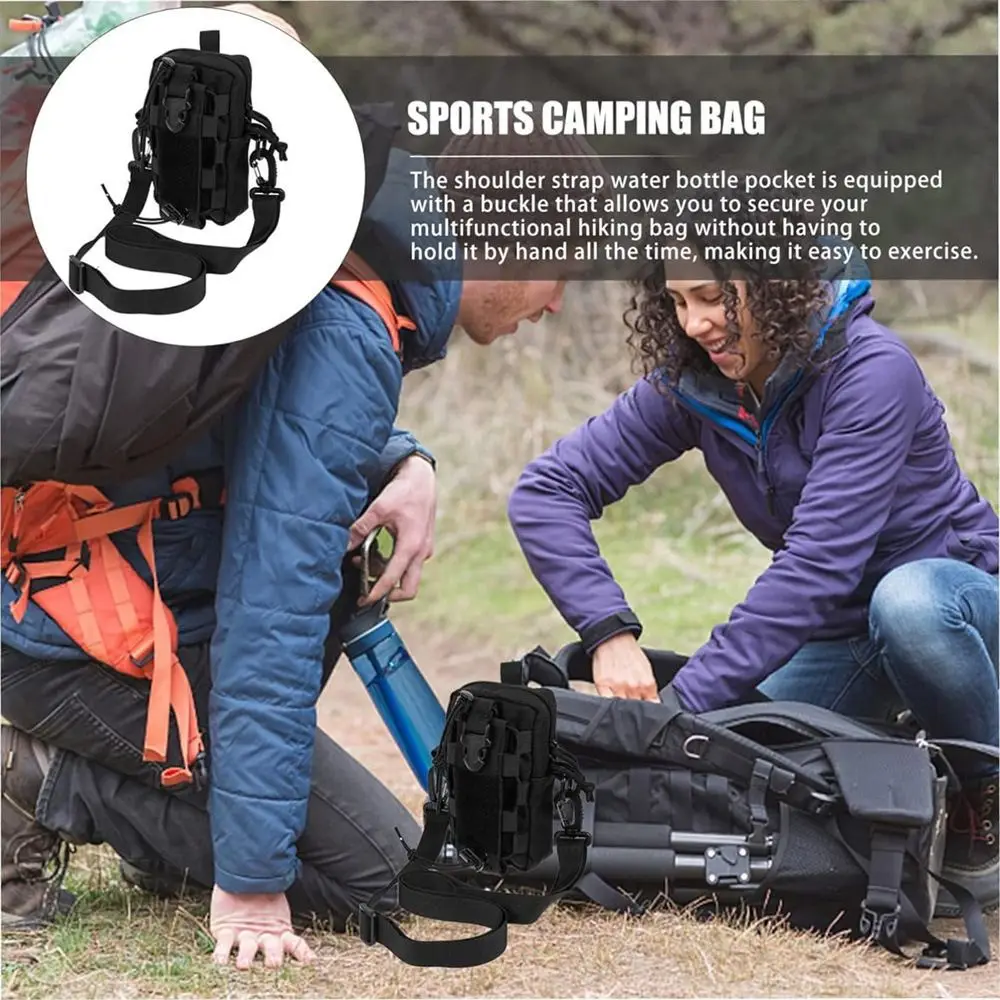 

Zipper Hiking Waist Bags Large Capacity Adjustable Strap Water Bottle Pouch With Strap Multi Functional Sports Phone Bag Daily