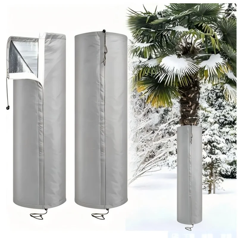 210D Oxford Fabric Tree Trunk Protection Sleeve Triple Layer Thermal Insulation Anti-Frost Tree Bark Cover Winter Cold Freeze Da