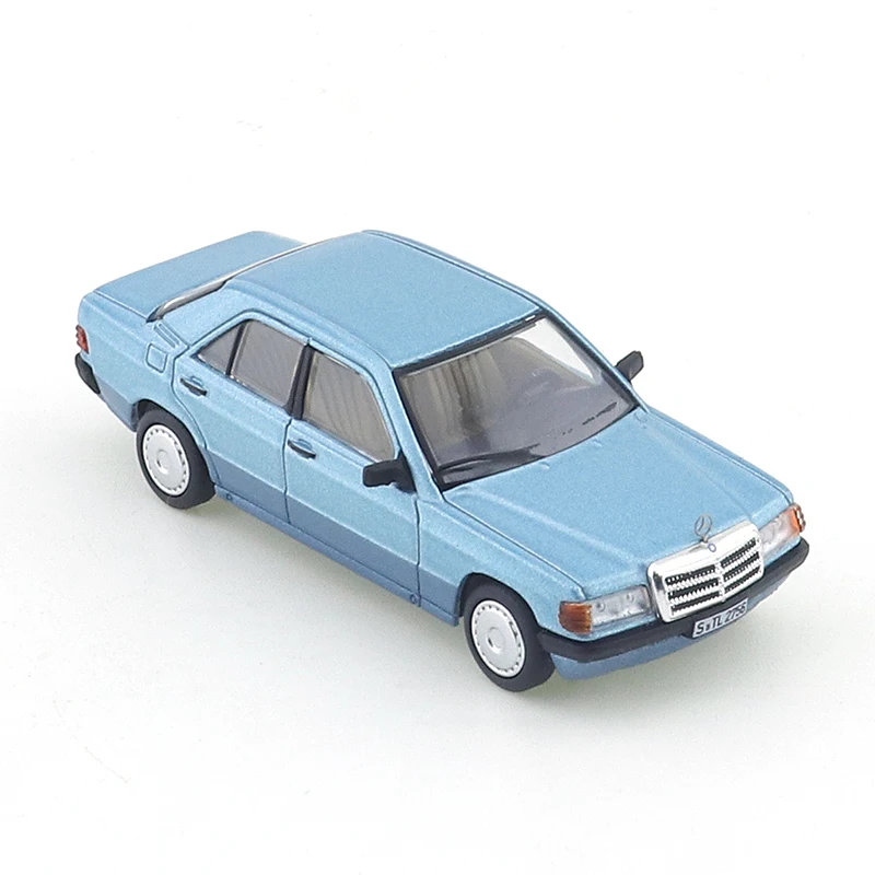 Xcartoys-合金車モデルのおもちゃのペンダント,メルセデスベンツ190e,青,銀,Y65-02, Y65-01, 1:64