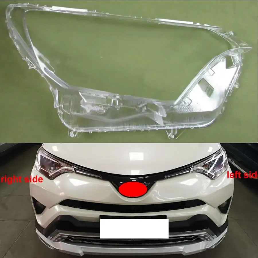 

Headlight Cover Headlamp Shell Transparent Lens Plexiglass Replace Original Lampshade For 2016 2017 2018 Toyota RAV4 RAV 4