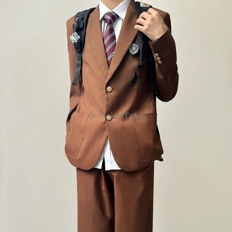Uniforme DK d'académie de style japonais classique pour garçons, ensemble de vêtements quotidiens pour campus, uniforme scolaire populaire à la mode (sans chemise ni cravate), 2025
