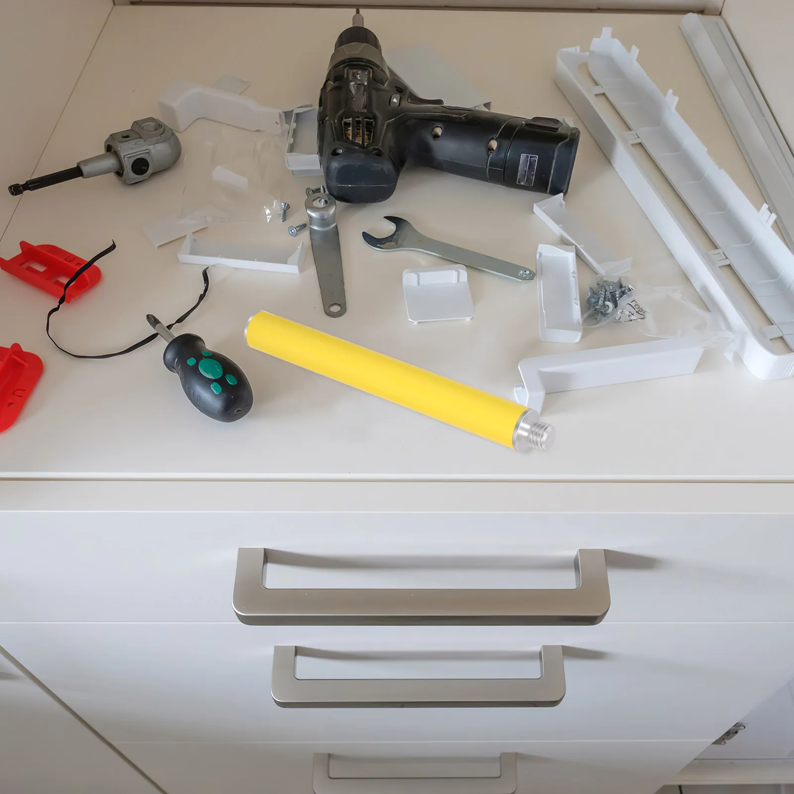 

Section Aluminum Alloy Surveying Extension Rod Yellow Threaded GPS Prism Pole Replacement Antenna Extensions