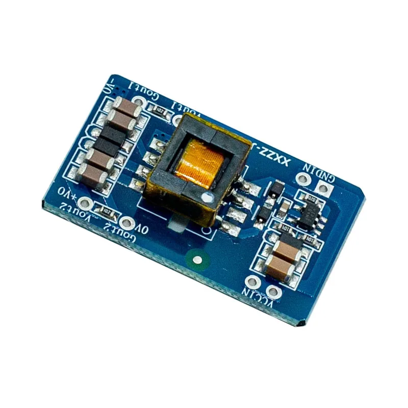 Isolated DC-DC Converter, Wide Input 5-36V, Dual Output 5V/12V/15V, 5W, Horizontal Mount Module for Industrial Electronics