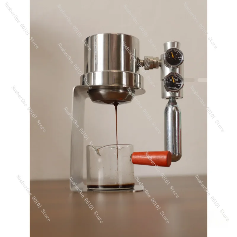 304 stainless steel micro-flaw pneumatic coffee machine espresso instead of mocha pot 9bar high pressure