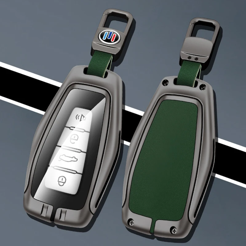 

Car Metal Key Case Cover For Geely Coolray Atlas Boyue NL3 Emgrand X7 EX7 SUV GT GC9 Borui Protector Smart Key Shell Accessories