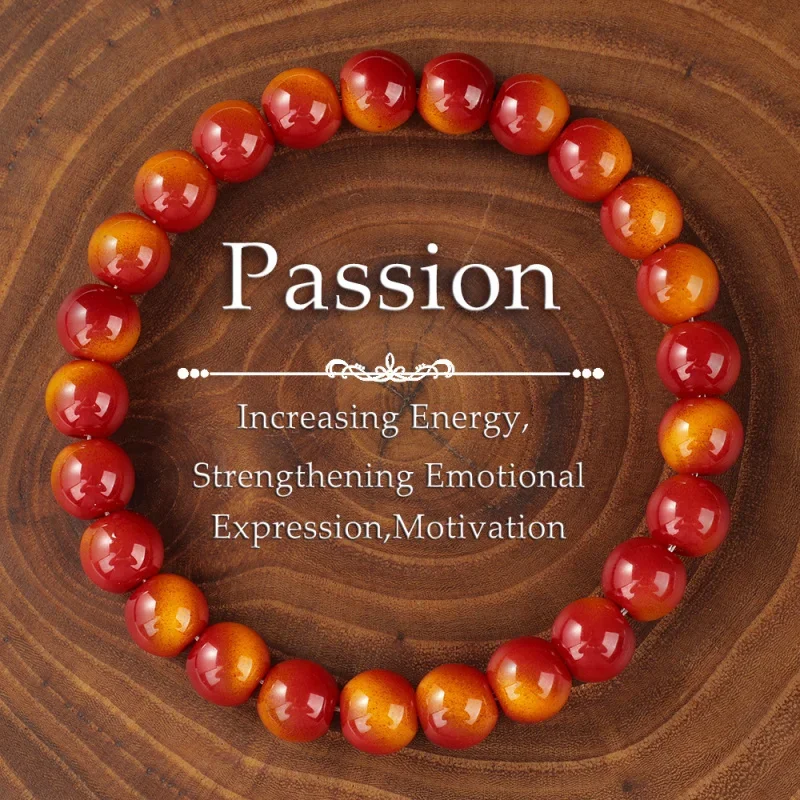 

Red Tiger Eye Stone Glass Bracelet Design Light Luxury Melard Style High-end Feel Women's Jewelry