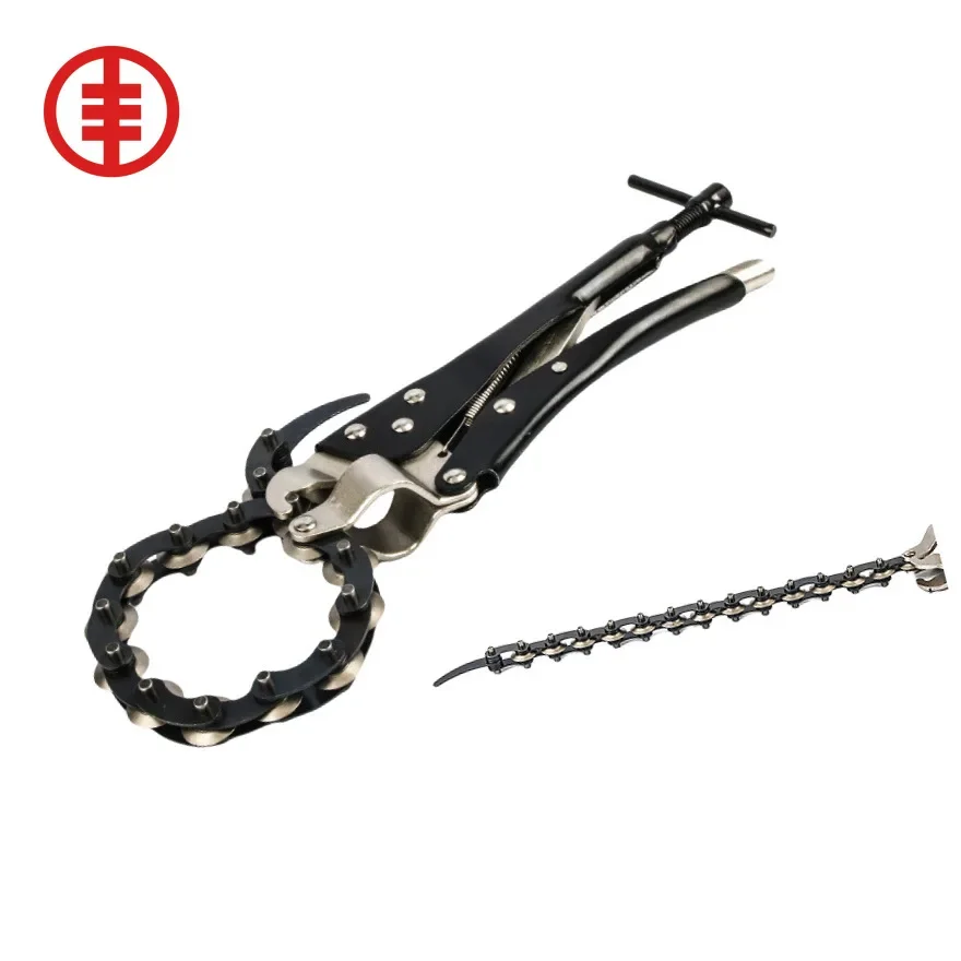 Heavy Duty Chain Pipe Cutter Chain Exhaust Pipe Cutter Tool Multi-Wheel Blade Tail Steel Tubing Cutter Cutting Locking Pliers