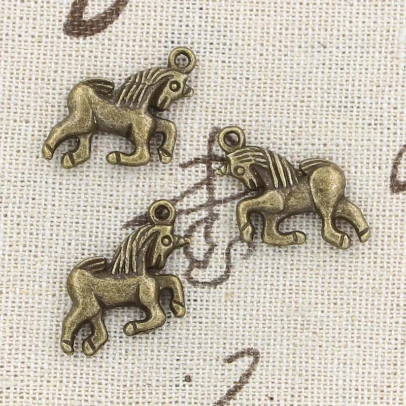 8pcs Charms Horse Unicorn 19x16mm Tibetan Silver Color Pendants DIY Antique Making Handmade DIY Findings Crafts Jewelry