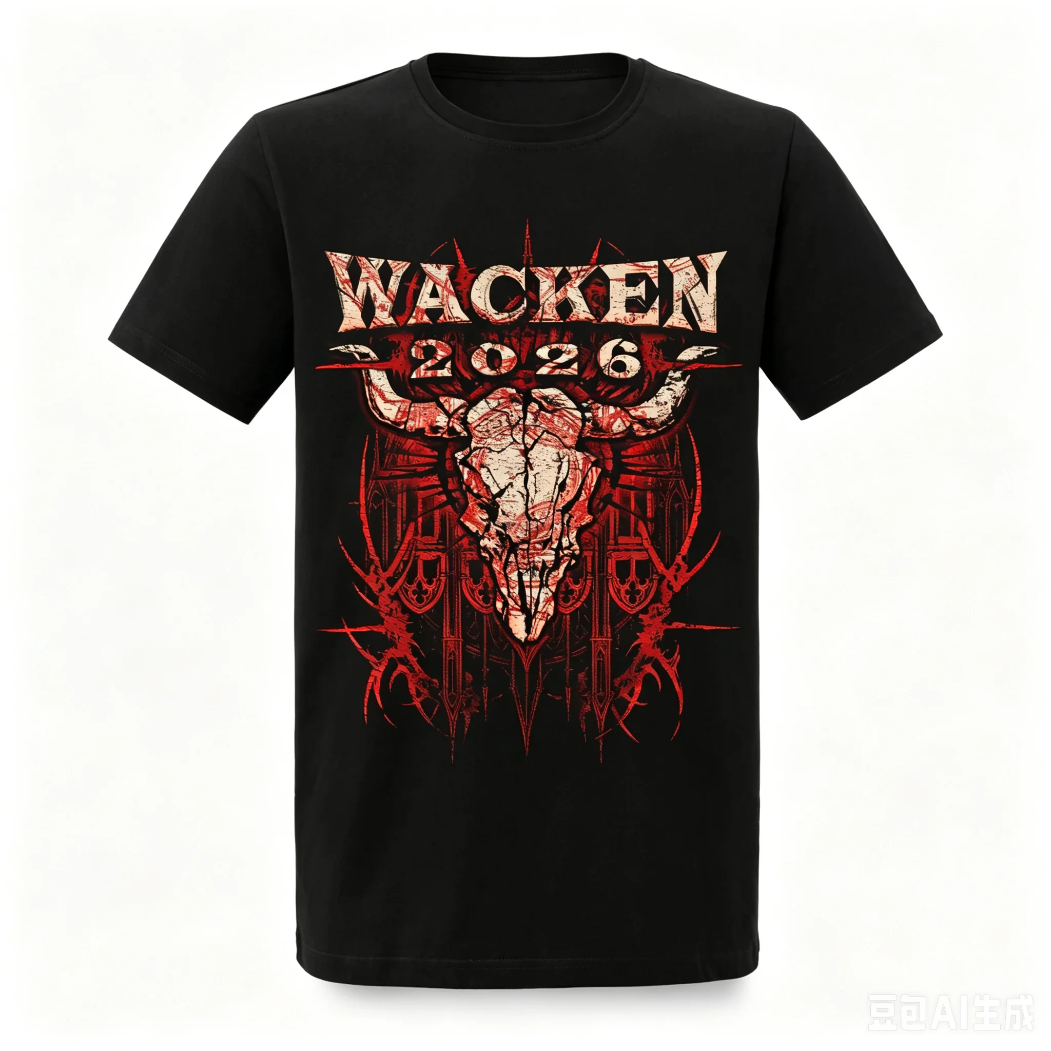 Wacken 2026 Festival Lineup T-Shirt Heavy Metal Band Merch Unisex Casual Cotton Short Sleeve Graphic Tee