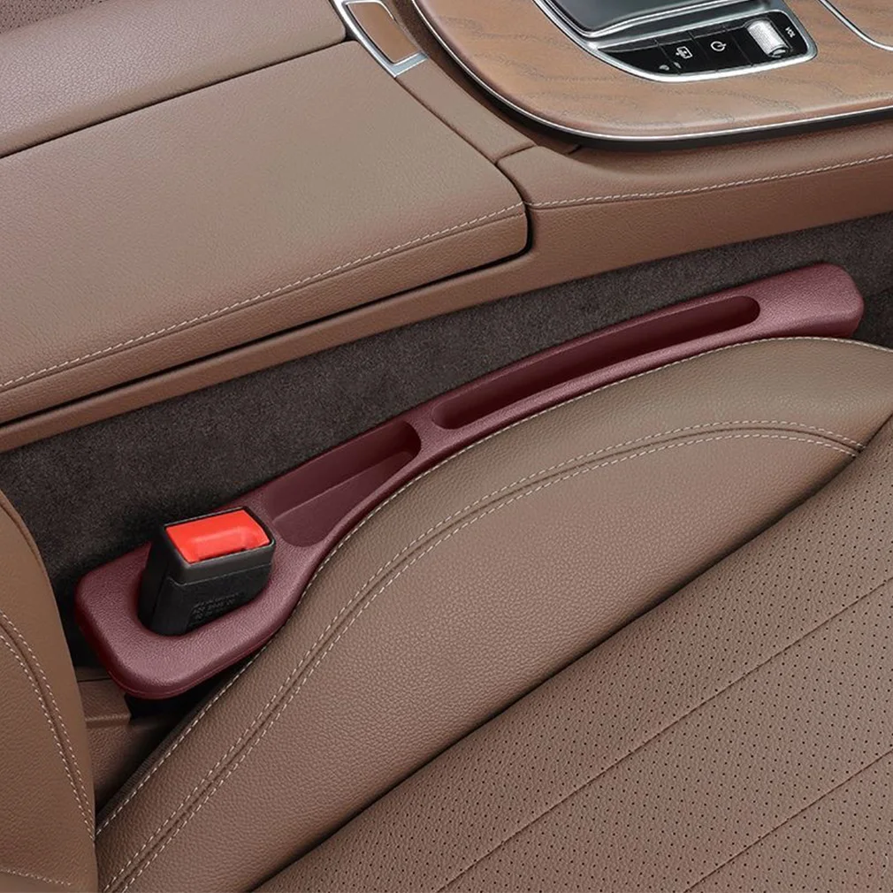 1 Pair Waterproof Car Seat Gap Plug Strip Car Seat Gap Filler Organizer with 2Grooves Seat Gap Storage Auto Interior Accessories view 2