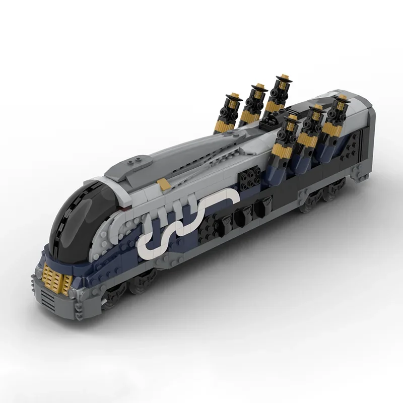 Moc Building Blocks FFVIII Treno Intercontinentale Locomotiva Modello Tecnologia Ferrovia Modulare Regalo Costruzione di Montaggio Giocattoli