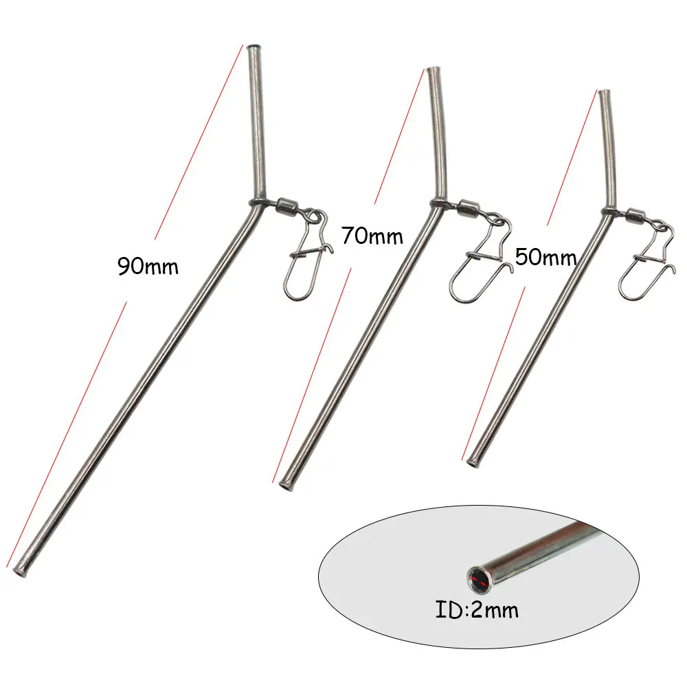 3 pçs acessórios de pesca da carpa anti-emaranhado leger booms com gancho snap gira para método alimentador boilie isca gaiola peixe enfrentar