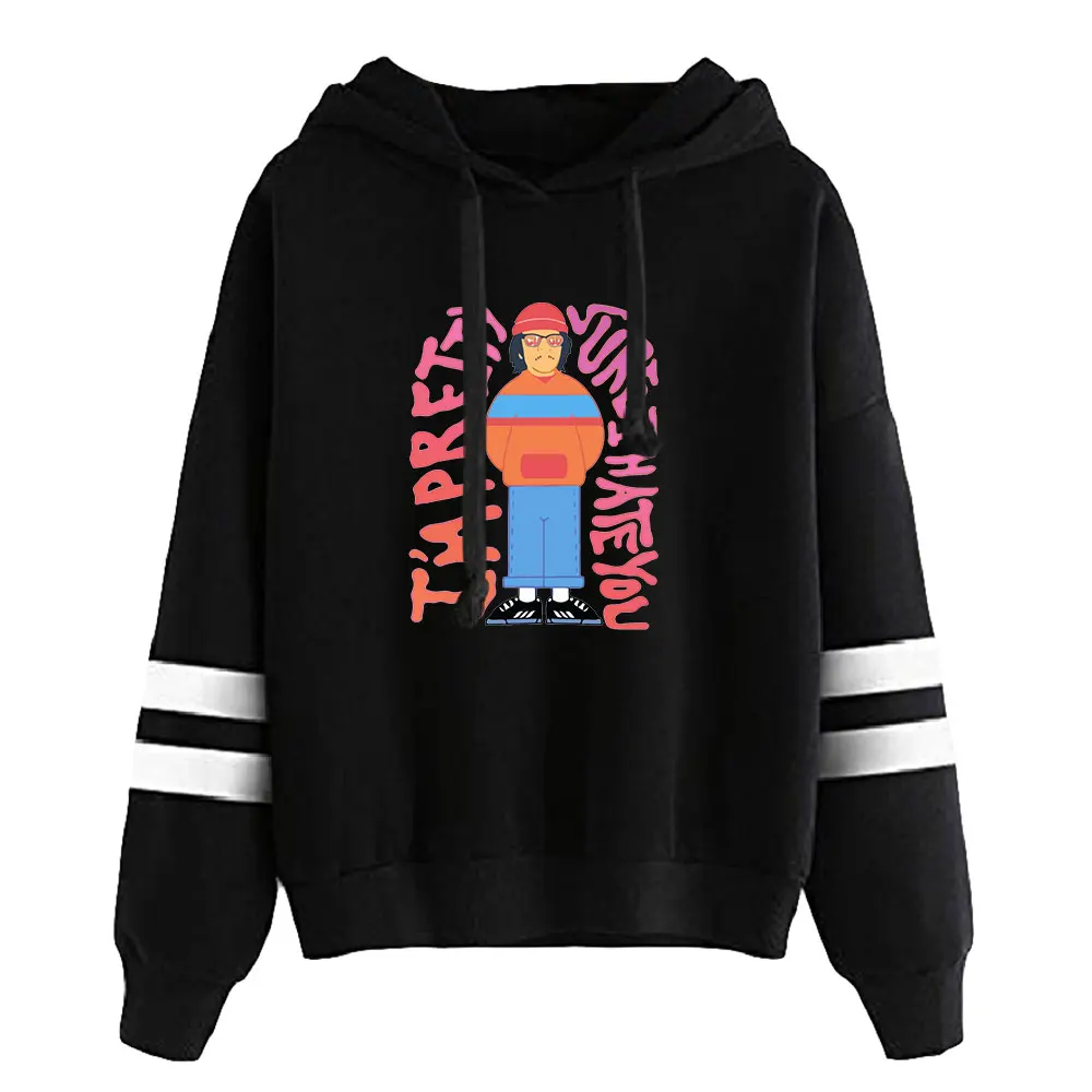 

2026 Pop Singer Cuco Merch Unisex Pocketless Parallel Bars Sleeve Sweatshirt Women Men Hoodie Casual Style Fashion Clothes