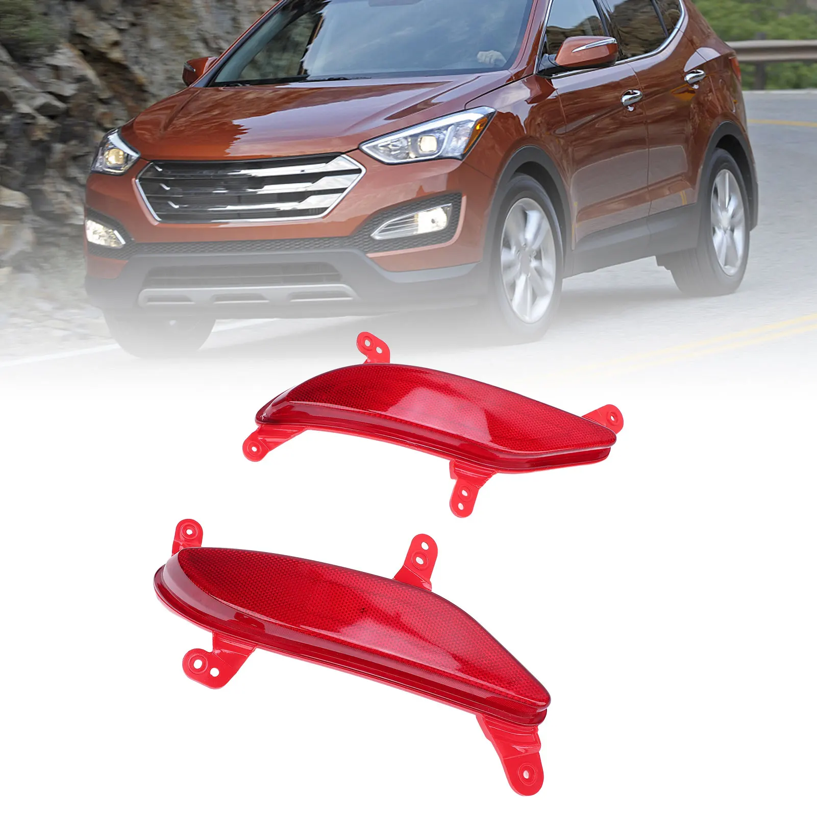 

Пара светоотражающих полос бампера слева и справа HY1185109C, цветной отражатель заднего бампера, чехол для Sport 2013-2016