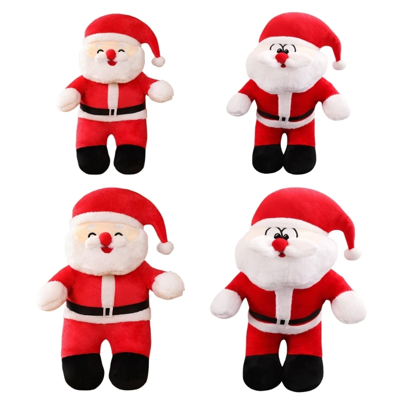 Plush Santa Toy Singing Song Christmas Ornament Household Office Ornaments Decorative Musical Santa N84E