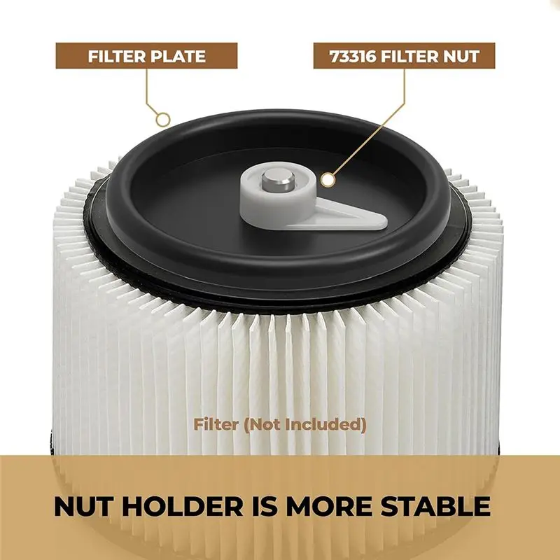 AEE6-73316 83872 Vacuum Filter Nut And Plate For Ridgid Filter Nut Filter Plate Vacuum Cleaner VT2565 Wet/Dry Accessories