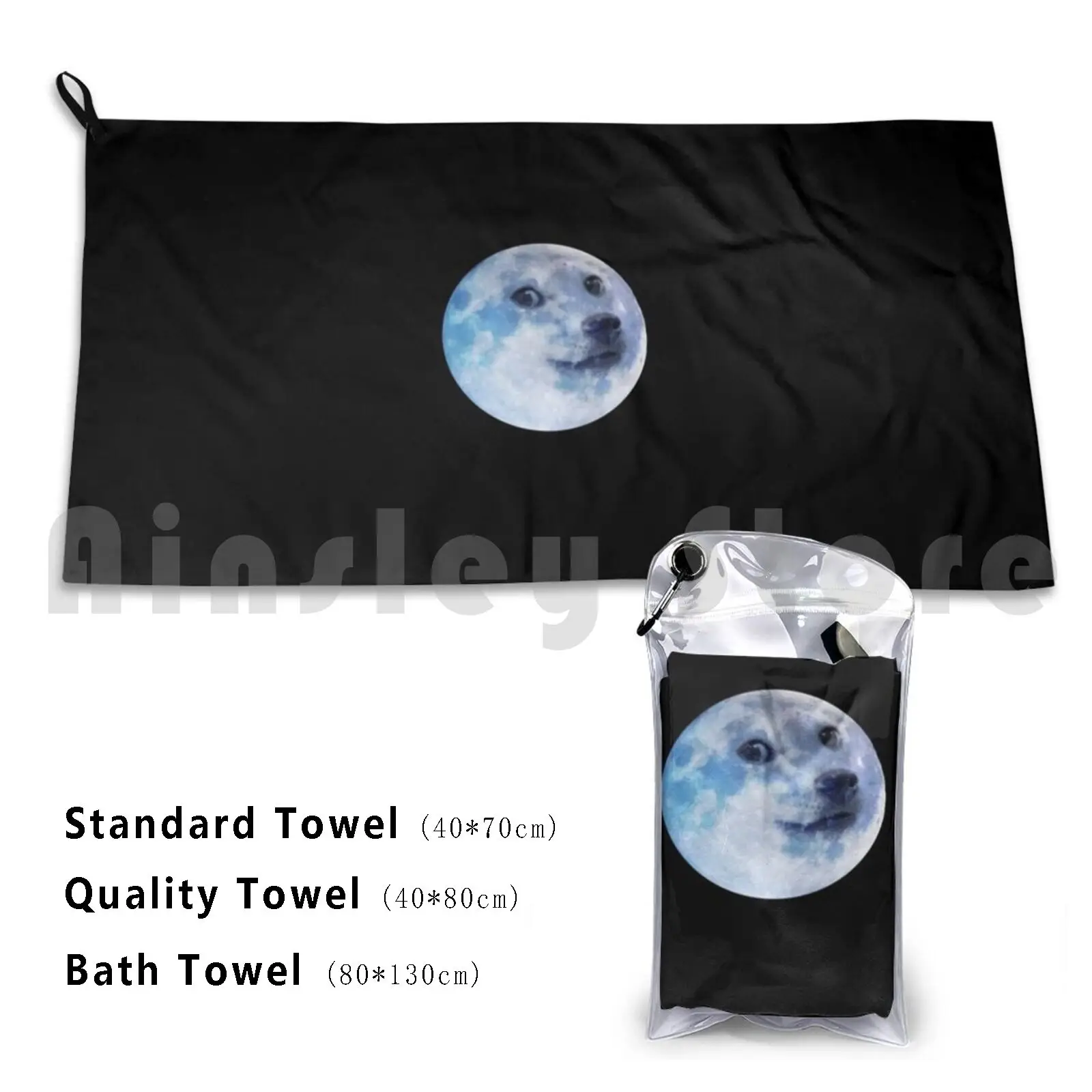 Dogecoin-Moon Beach Towel Quick Dry Quality Towel Crypto Bitcoin Doge Corner Moon Ethereum Litecoin Ripple Btc Ltc