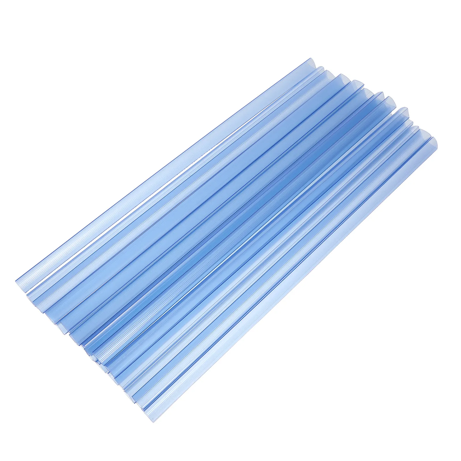 

20Pcs Plastic Binding Bars Transparent Slide Grip Binder 8Mm for A4 Paper Reports Document Organizer Report Cover Sliding Clips