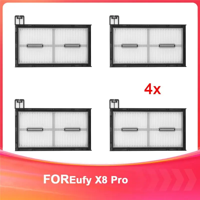AT29-4 Pcs Replacement Filters For Eufy X8 Pro Series Vacuum - Accessories For X8 Pro Robotic Vacuum Filter