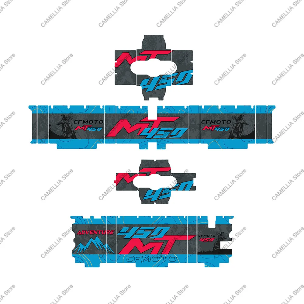 

Набор наклеек для мотоцикла-новая 3D эпоксидная смола, водонепроницаемая Защитная Наклейка для топливного бака мотоцикла CF MOTO 450 MT 2024