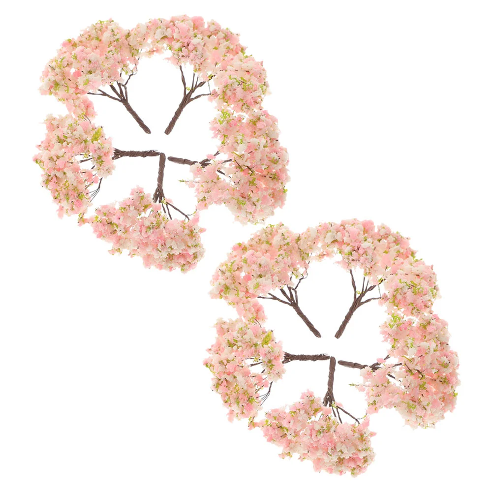 

10 Pcs Micro Landscaping Accessories Tree Cherry Blossom Party Decoration Artificial