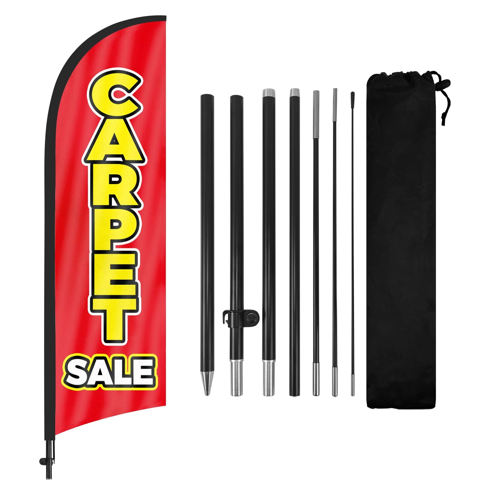 FSFLAG 1PCS 280CM The Carpet Sale Feather Flag with Flagpole Advertising Outdoor Banner Decoration for Businesse and Storefront